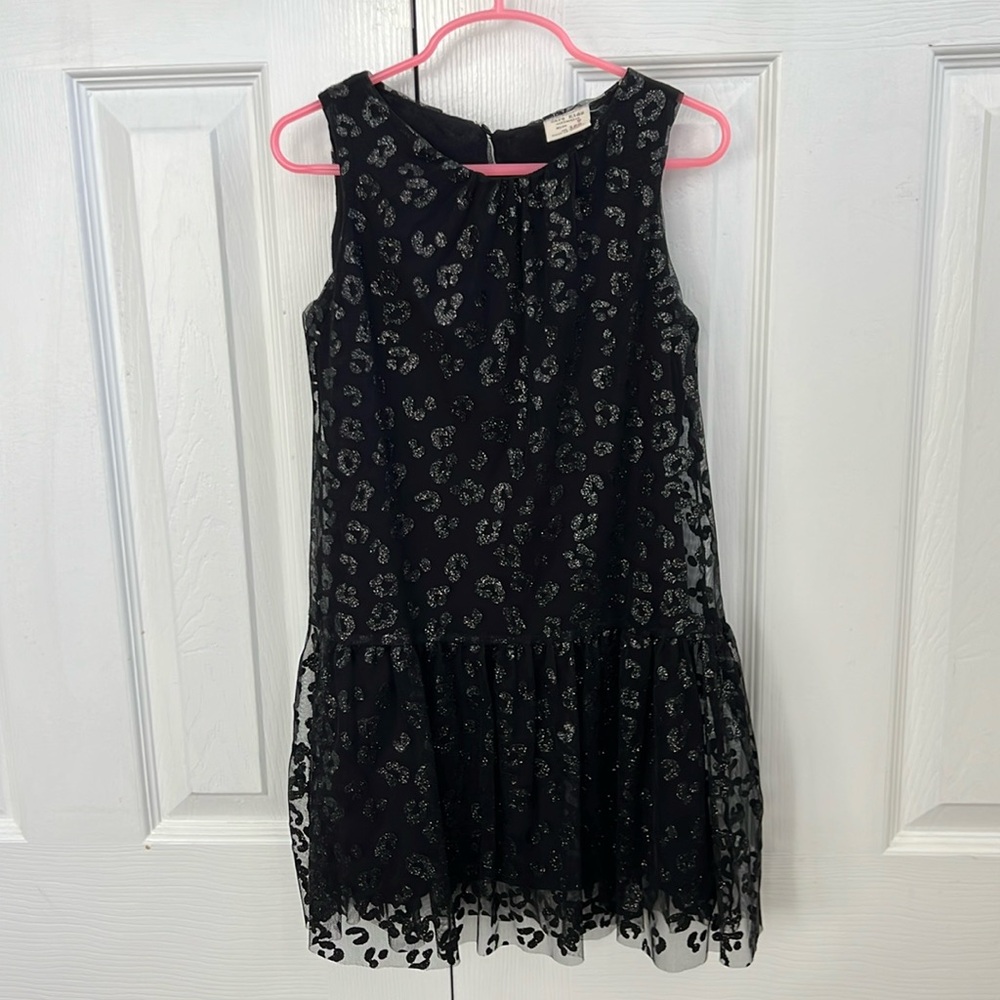Zara girls black dresss size 7